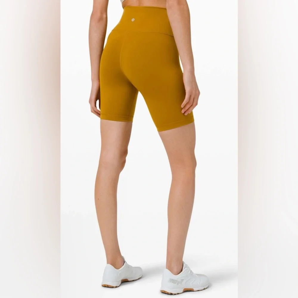 NWOT Lululemon Wunder Train High Rise Short 8" Gold Spice - Picture 2 of 7